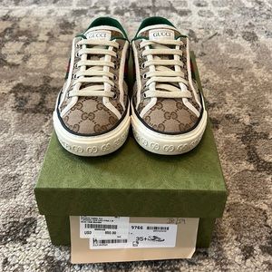 Barely Worn Gucci Original Tennis Shoes- size 35+